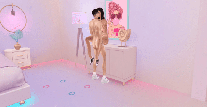 pink room imvu realistic poses imvu black market