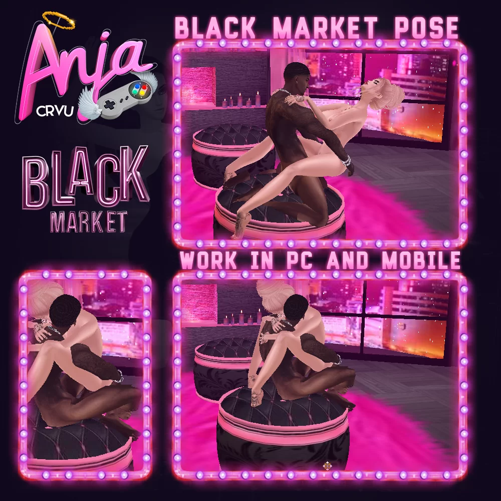 pose kiss 01 black market imvu poses 2