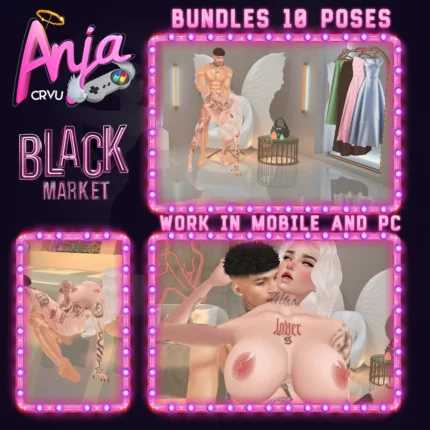 pack 10 poses imvu black market imvu