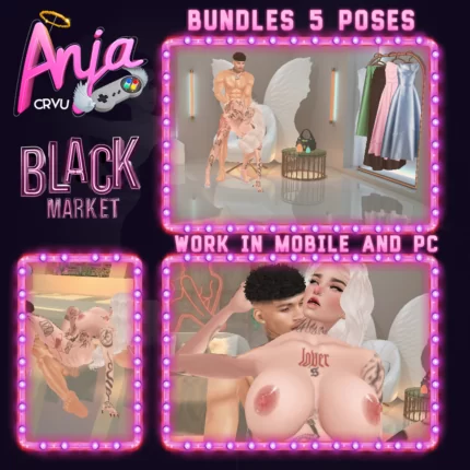 pack 5 poses black market imvu